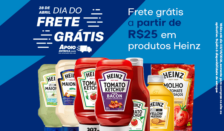 Frete gratis heinz 03/05